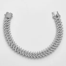 10KW 6.85CTW DIAMOND SPIKE MIAMI CUBAN BRACELET