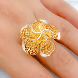 Abstract Floral Ring