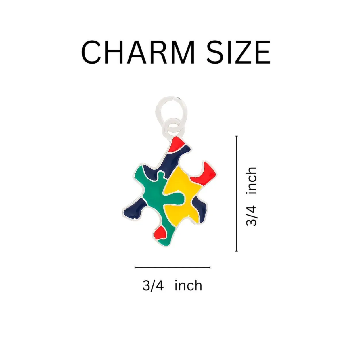 Autism Colored Puzzle Piece Leather Cord Bracelets