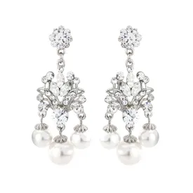 Bejewelled Pearl Earrings