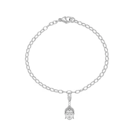 Buddha Head Starter Charm Bracelet