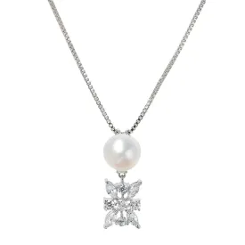 Camie Freshwater Pearl and Cubic Zirconia Pendant