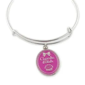 Cupcake Polish logo Charm Bracelet