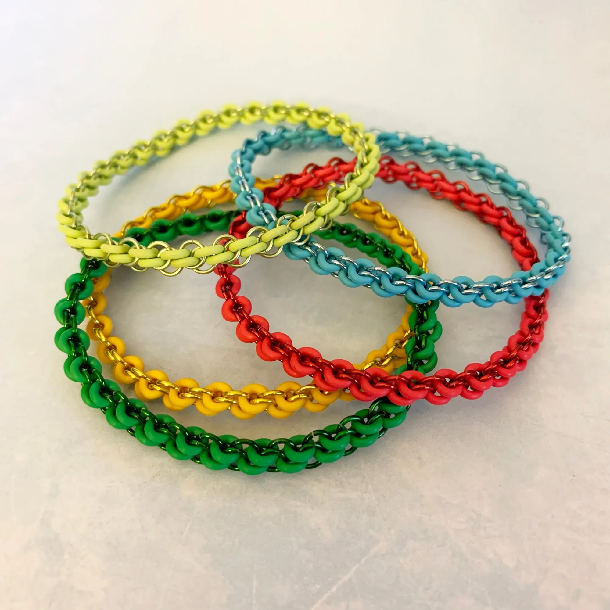 Diagonal Rope Mini Bangles Kit & FREE video - Choose color