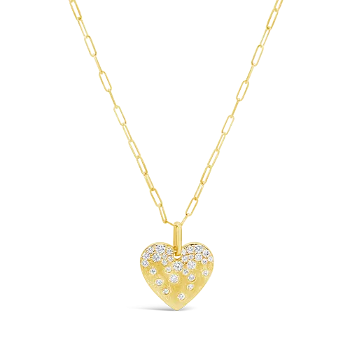 Diamond Confetti Heart Pendant