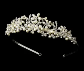 Freshwater Pearl and Swarovski Crystal Bridal Tiara