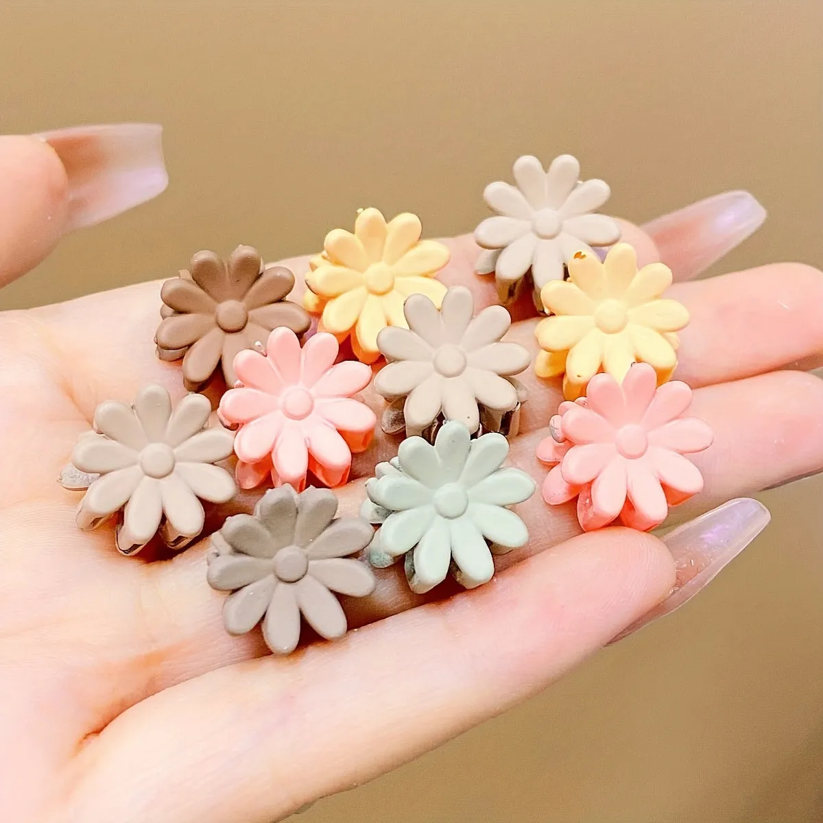 Girls Delight Cute Floral Hair Clips Perfect Gift Accessory