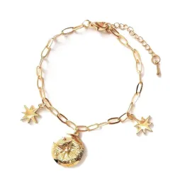 Gold Icon Charm Bracelet for Women