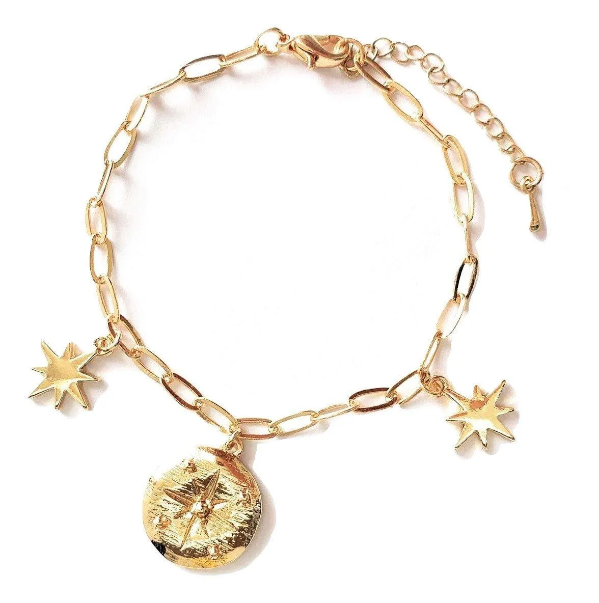 Gold Icon Charm Bracelet for Women