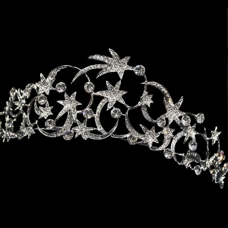 Gorgeous Antique Stars & Starbursts Bridal Tiara Headpiece