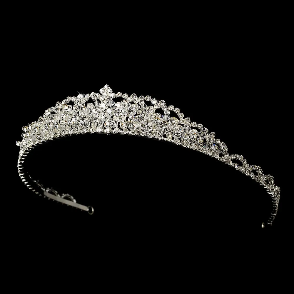 Gorgeous Silver Swarovski Crystal Wedding Tiara