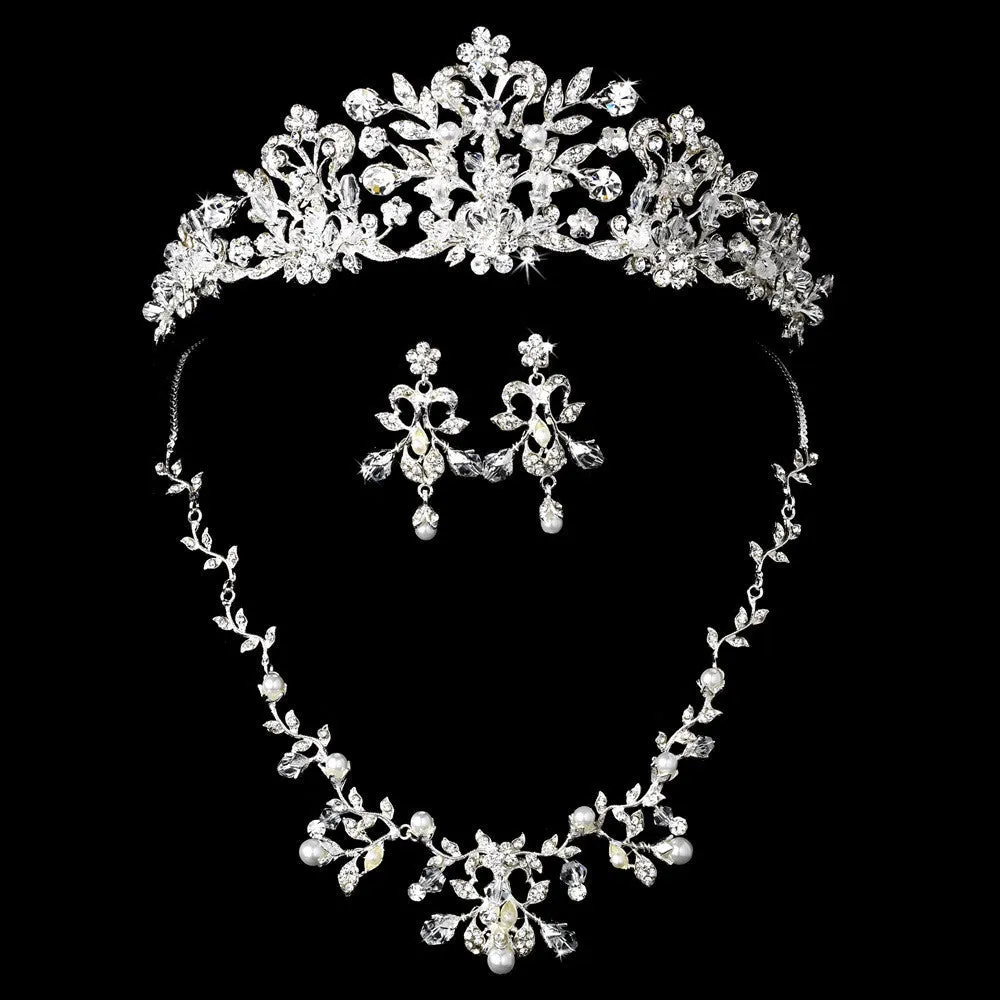 Gorgeous Swarovski Crystal & Pearl Wedding Tiara