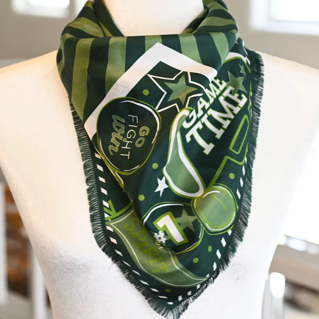 Green Fringed Spirit Scarf