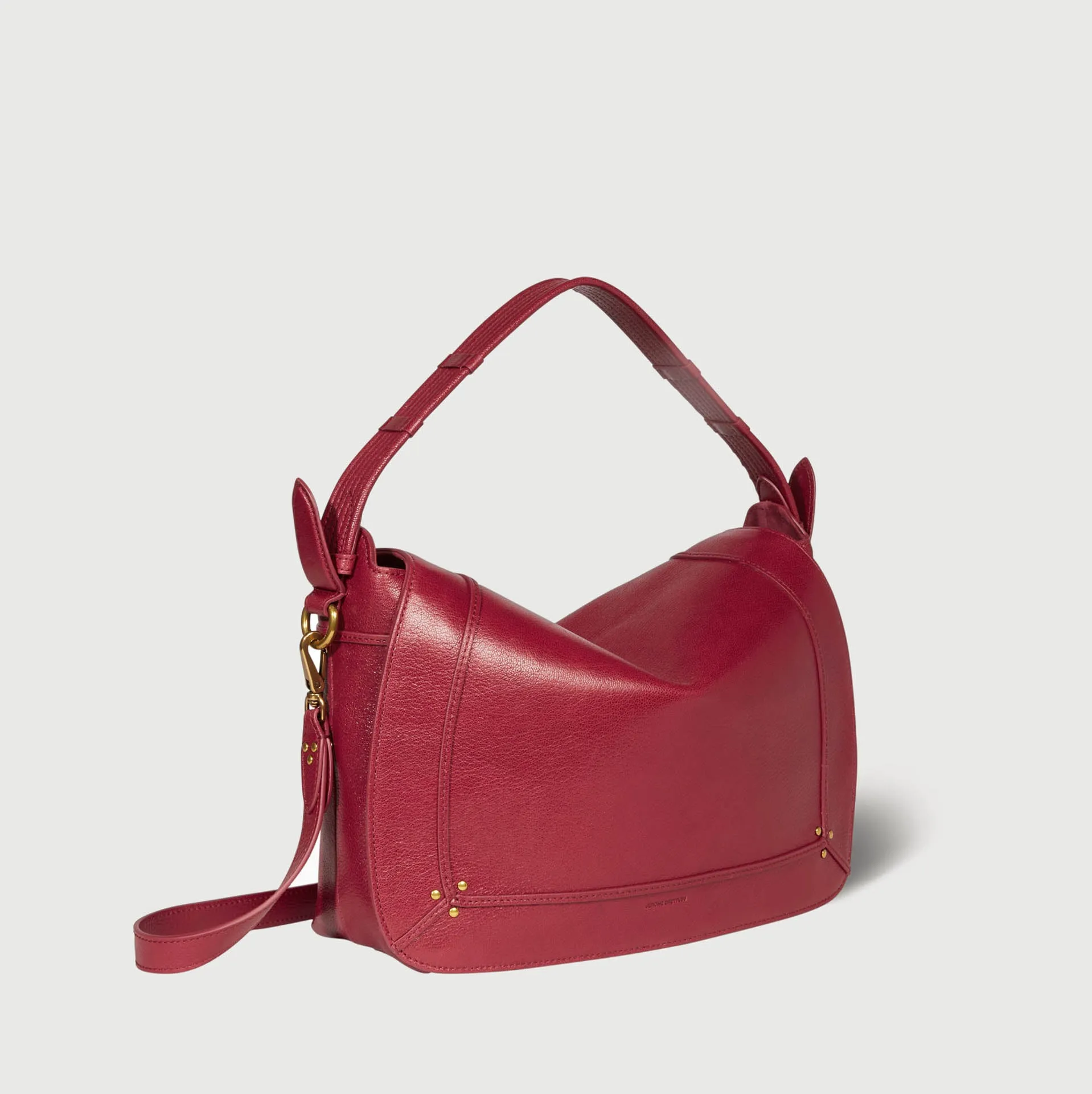 JEROME DREYFUSS SHOULDER BAG PEPITO L CH RED