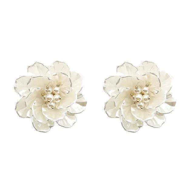 Korean Pearl Handmade Stud Earrings