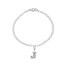 Letter J Starter Charm Bracelet