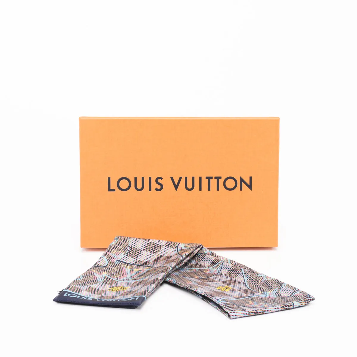 Louis Vuitton Silk Damier Pop Print Bandeau