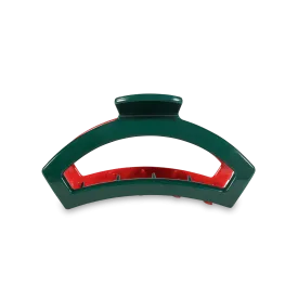 Open Red and Green Medium Hair Clip