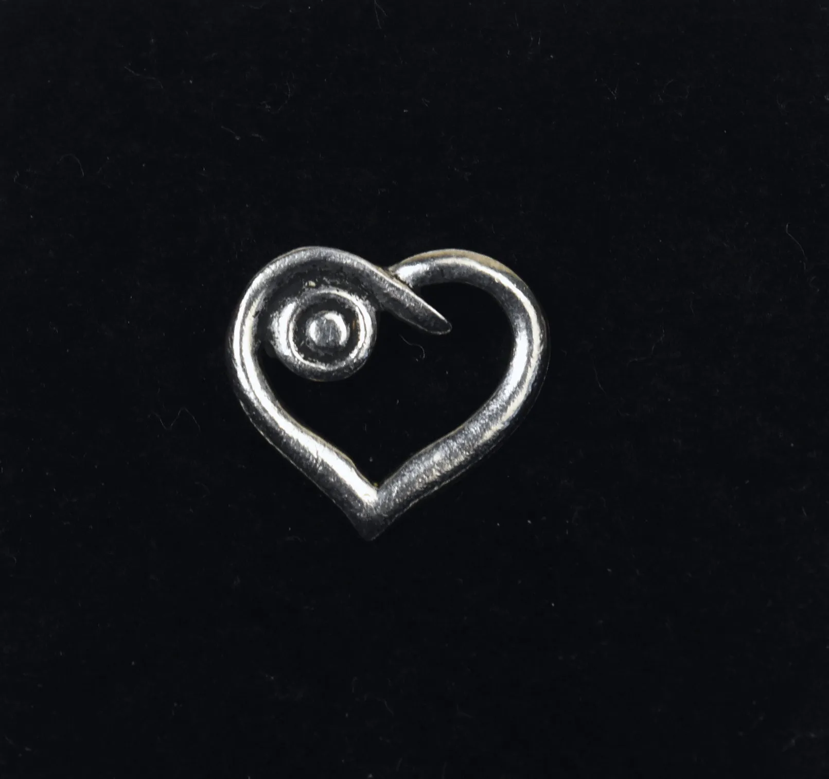 Silver Tone Heart Pendant