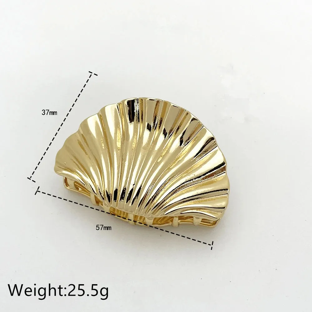 TEEK - Metal Shell Shape Hair Claw Clip