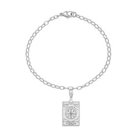 The Wheel Of Fortune Tarot Starter Charm Bracelet